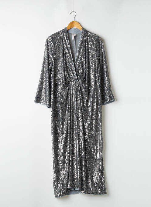 Robe longue gris H&M pour femme