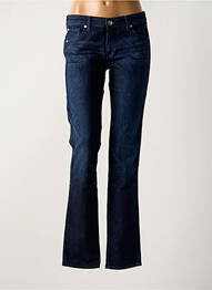 Jeans coupe slim tissage brut taille normale bleu purple and pink femme