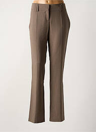 Pantalon chino taille basse taille basse marron LOLA femme