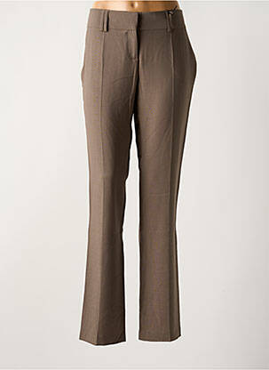 Pantalon chino taille basse taille basse marron LOLA femme