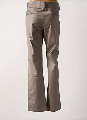 Pantalon droit taille à pinces taille basse gris LOLA femme