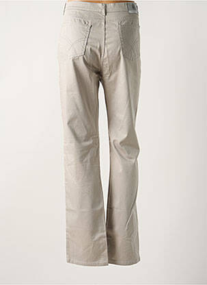 Pantalon droit tissage popeline taille normale gris IMPAQT femme