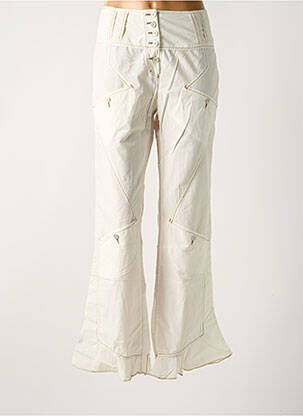 Pantalon flare taille normale taille normale beige ICONOCLAST femme