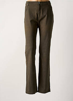 Pantalon slim stretch taille normale vert IMPAQT femme