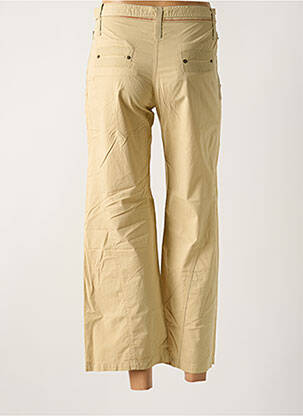 Pantalon 7/8 taille haute taille haute beige IKKS femme
