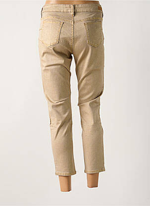 Pantalon 7/8 stretch taille normale or MAYJUNE femme