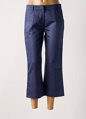 Pantacourt coupe droite taille normale bleu LOLA femme