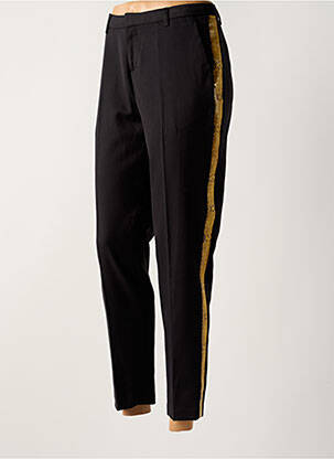 Pantalon 7/8 stretch taille basse noir MAISON SCOTCH femme