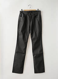 Pantalon slim tissage enduit taille haute gris DENIM STUDIO femme