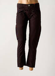 Pantalon 7/8 marron MARITHE & FRANCOIS GIRBAUD pour femme seconde vue