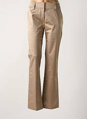 Pantalon droit marron LOLA pour femme seconde vue