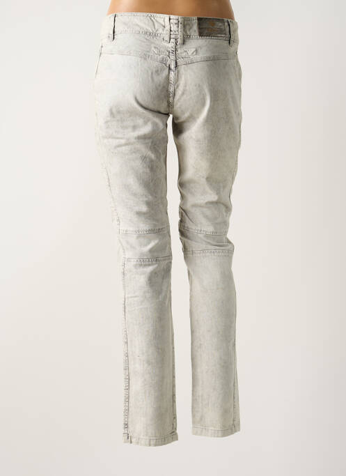 Jeans coupe slim gris IKKS pour femme