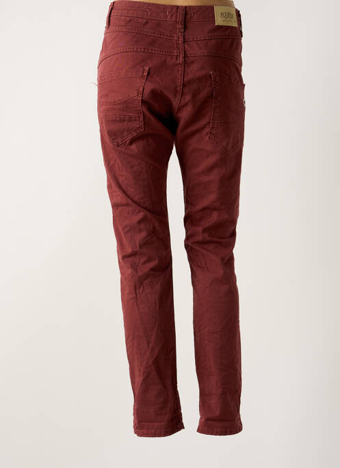 Jeans coupe slim rouge PLEASE pour femme