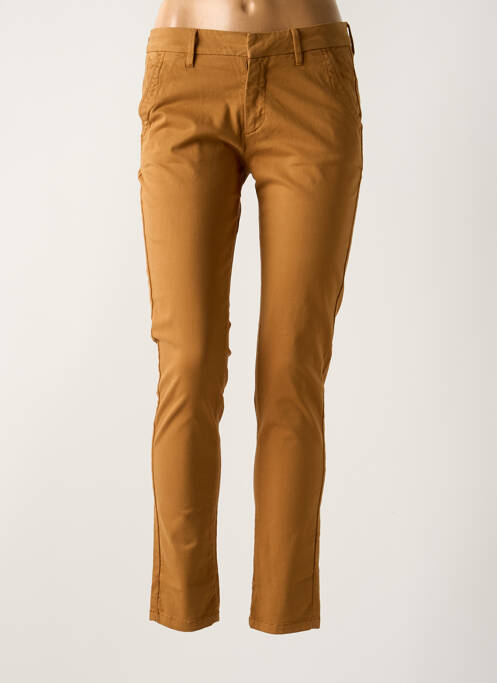 Pantalon chino jaune REIKO pour femme