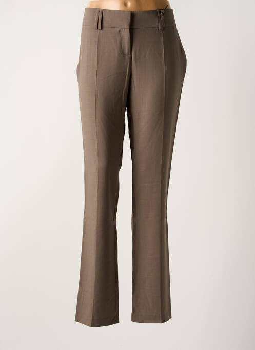 Pantalon chino marron LOLA pour femme