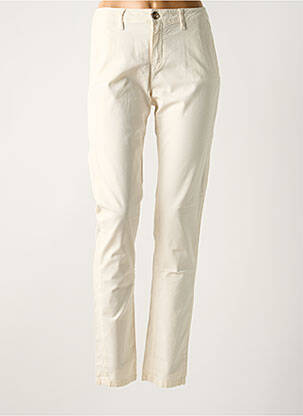 Pantalon chino tissage popeline taille normale beige ISLOW femme