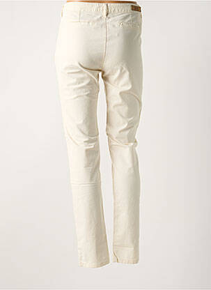 Pantalon chino tissage popeline taille normale beige ISLOW femme
