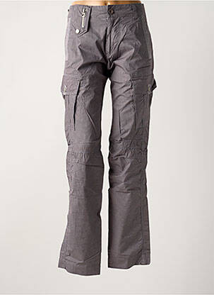 Pantalon cargo coupe droite taille normale gris ENERGIE femme