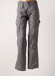 Pantalon cargo coupe droite taille normale gris ENERGIE femme