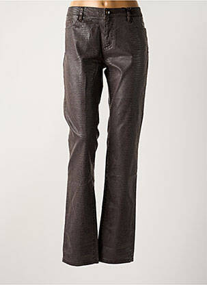 Pantalon slim stretch taille normale marron MAY&JUNE femme