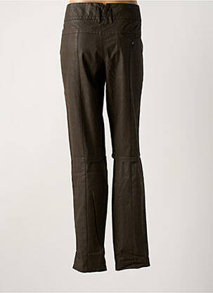 Pantalon droit stretch taille normale marron ONE STEP femme