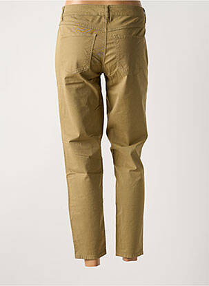 Pantalon 7/8 tissage popeline taille normale beige SET femme
