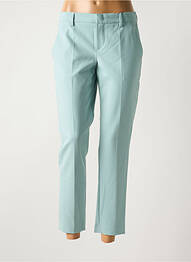 Pantalon 7/8 coupe cigarette taille basse bleu SET femme