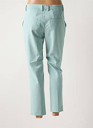 Pantalon 7/8 coupe cigarette taille basse bleu SET femme