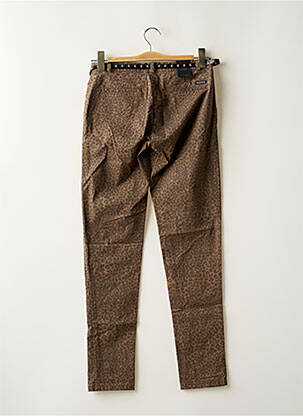 Pantalon chino taille basse taille basse marron MAISON SCOTCH femme