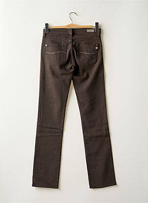 Jeans coupe slim taille basse taille basse marron purple and pink femme