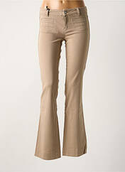 Pantalon flare marron MKT STUDIO pour femme seconde vue