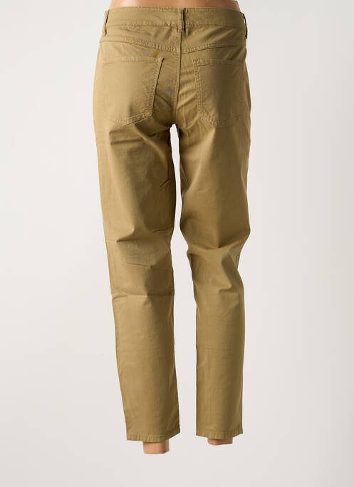Pantalon 7/8 tissage popeline taille normale beige SET femme