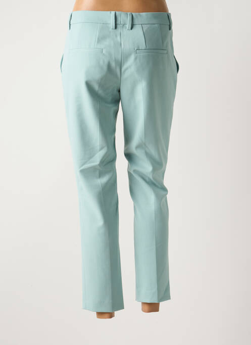 Pantalon 7/8 coupe cigarette taille basse bleu SET femme