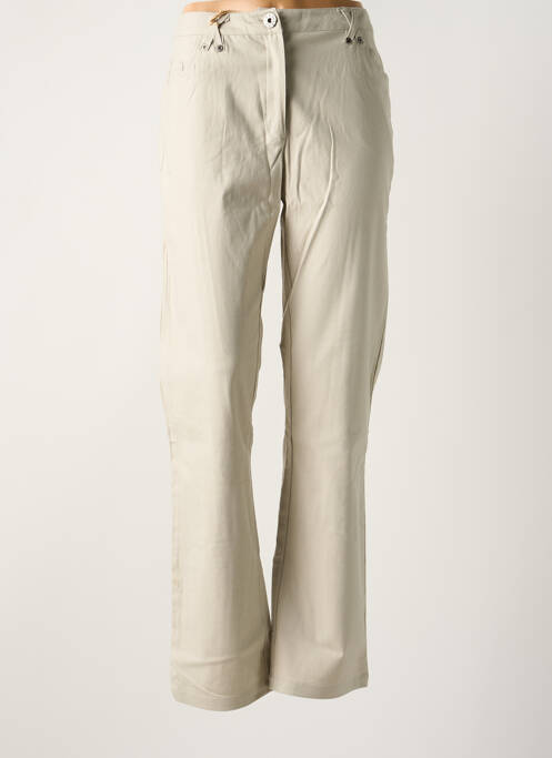 Pantalon droit beige THALASSA pour femme