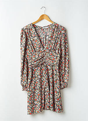 Robe courte manches longues manches longues orange WHITE ICY femme