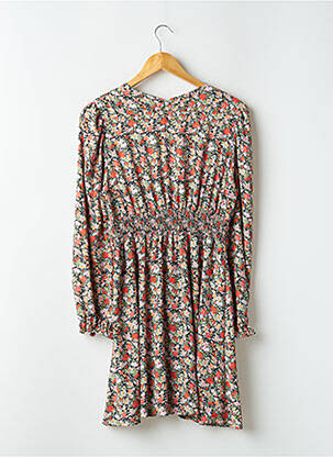 Robe courte manches longues manches longues orange WHITE ICY femme