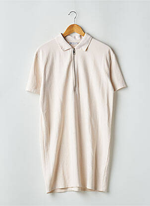 Robe courte manches courtes manches courtes beige ZARA femme