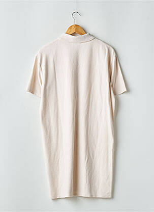 Robe courte manches courtes manches courtes beige ZARA femme