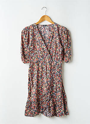 Robe courte manches 3/4 manches 3/4 orange OYSHO femme