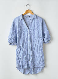Robe courte manches 3/4 manches 3/4 bleu ZARA femme