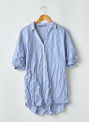 Robe courte manches 3/4 manches 3/4 bleu ZARA femme