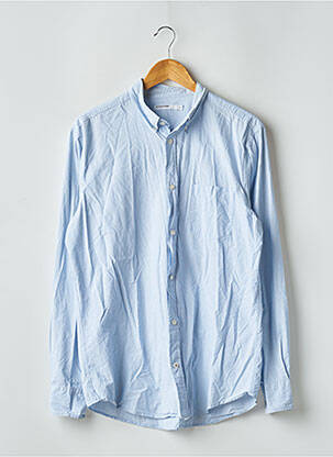 Chemise manches longues bleu MONOPRIX pour homme