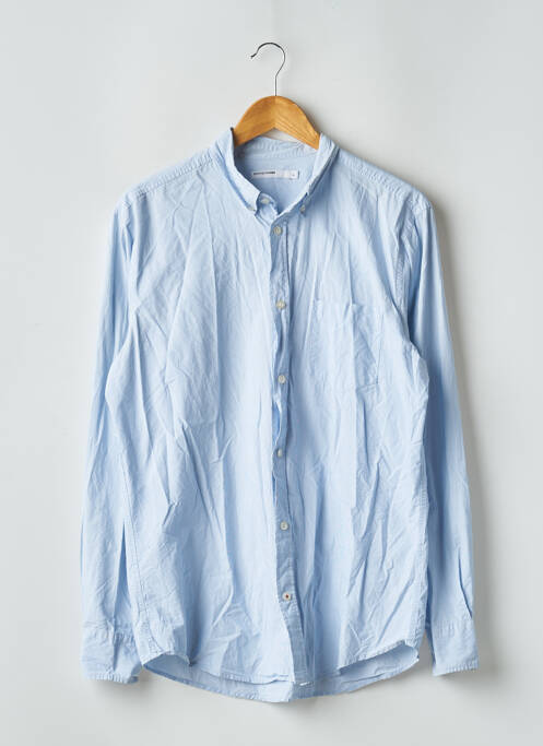 Chemise manches longues bleu MONOPRIX pour homme