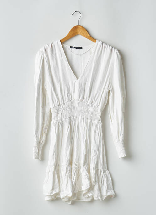 Robe courte blanc ZARA pour femme