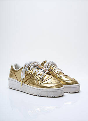 Baskets matière lisse talon plat jusqu'à 3cm or ADIDAS femme