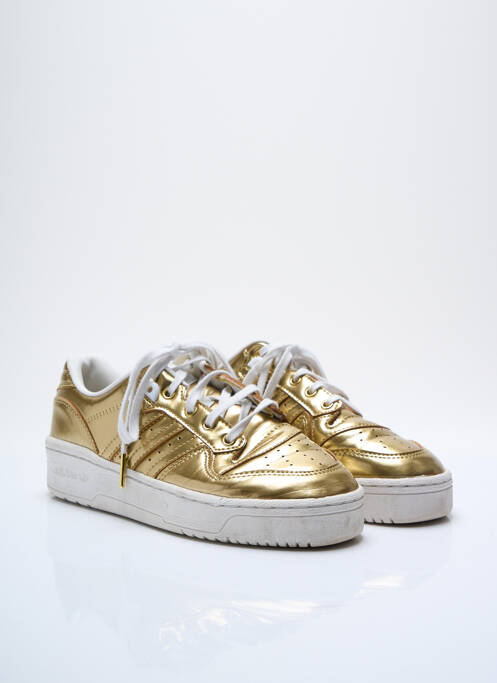 Baskets matière lisse talon plat jusqu'à 3cm or ADIDAS femme