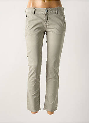 Pantalon 7/8 stretch taille basse gris DONOVAN femme