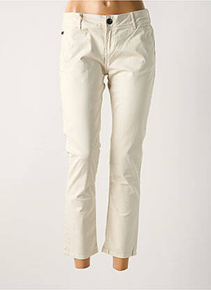 Pantalon 7/8 stretch beige DONOVAN femme