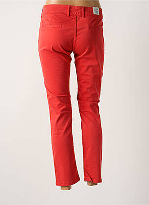 Pantalon 7/8 stretch rouge DONOVAN femme