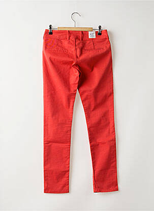 Pantalon 7/8 stretch rouge DONOVAN femme